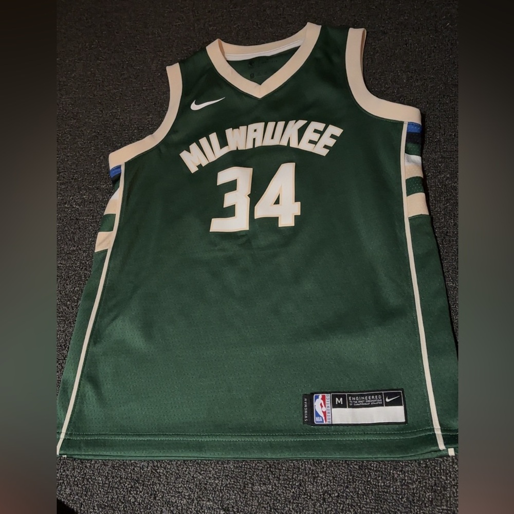 NBA Milwaukee Green Basketball Jersey